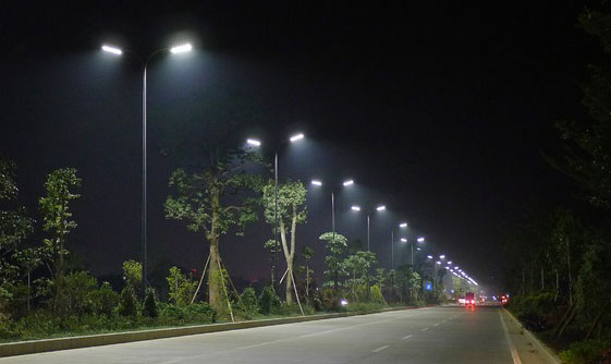 LED路灯夜景效果图